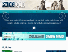 Tablet Screenshot of laboratoriopaddock.com.br